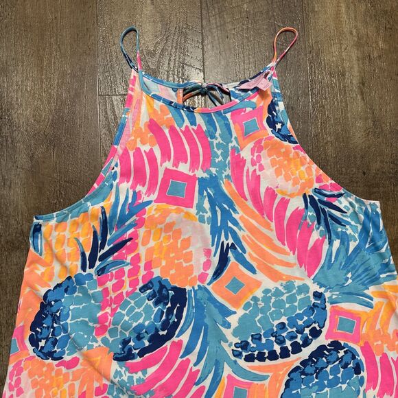 Lilly Pulitzer Margot Swing Dress in Goombay Smashed Pineapple Size Large - Picture 2 of 13